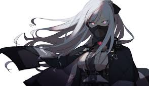 There are a lot of white haired boys in anime, but for girls, creators tend to opt for the silver or grey hair look, so finding that true snow white can be tricky. Ak12 Girls Frontline Anthropomorphism Cape Girls Frontline Gray Hair Long Hair Maiqtells Mask Pink Eyes Waifu2x White Konachan Com Konachan Com Anime Wallpapers