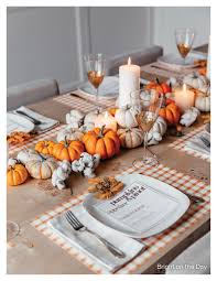 pumpkin centrepiece decorations de tables automnales table de thanksgiving deco table