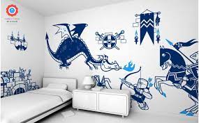 It's a time to give mythical fantasy décor to your home interior. Knight And Dragons Wall Stickers For Boys And Kids Room