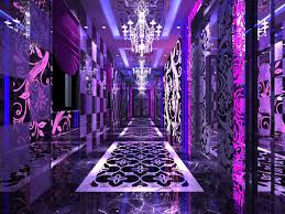 Corridor Space 038 3d Model Highly Detailed Hi Tech Photorealistic Interior Scene Rendered With Vray And 3ds Ma Nightclub Design Neon Room Lounge Design