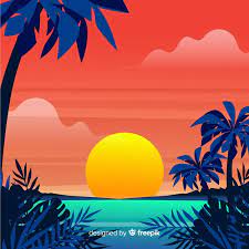 Check spelling or type a new query. Free Vector Beach Sunset Sunrise With Palm Silhouette