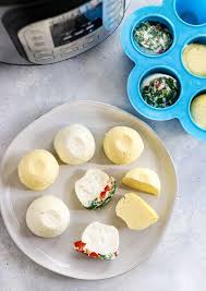 Pour egg mixture into the silicone egg bites molds. Instant Pot Egg Bites 3 Ways Detoxinista