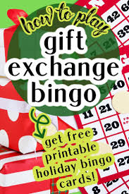 GIFT IDEAS FOR EXCHANGE GAME (Holiday Bingo Printable Free!)