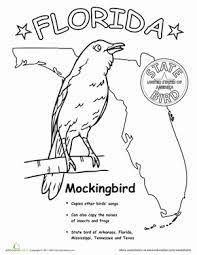 A free coloring and activity book, illustrated by dale johnson, gives information about each frog, a description of the color pattern, and tips on where to find them. Florida State Bird Worksheet Education Com