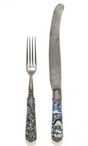 attribue a bernard perrot 1640 1709 couteau et fourchette manche en verre fin du xviie debut xvi art les coupes musee des arts decoratifs coloriage banc