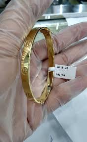 Is 18k gold plated real thing? Uae Pure Gold 18k Gold Cartier Bangle Pure Gold Real Facebook