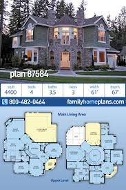 See almost 200 exciting luxury house plans. Victorian Style House Plan 87584 With 4 Bed 4 Bath 3 Car Garage Large House Plans Sims House Plans Victorian House Plans