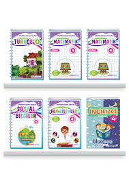 4 Sinif Tum Dersler Set Mavi Deniz Yayinlari 8013
