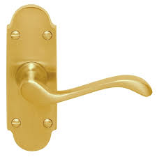 delf 120mm polished brass kensington short plate lever latch set lever latch polished brass latches