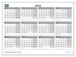 Årskalender kalender 2021 skriva ut gratis. Kalender Sverige 2021 For Att Skriva Ut Michel Zbinden Sv