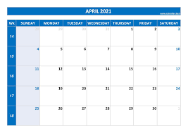 Maybe you would like to learn more about one of these? April 2021 Calendar Calendar Best