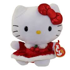 Ty Beanie Baby Hello Kitty Christmas Dress 6 Inch Mint Plushcollector Com