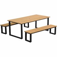 Dining sets dining tables dining chairs & benches bar & counter stools cabinets & storage bars & carts shop all. Nouveau Outdoor Bench Setting Outdoor Settings Teak Mitre 10