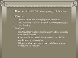 We did not find results for: Chapter 12 Sleeping Areas Types Of Sleeping Areas Bedrooms Average Size 100 To 200 Square Feet 3 Items Must Accommodate A Minimum Size Bedroom Single Ppt Download