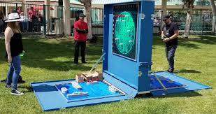 You position this armada on a grid, which you view from overhead. Giant Battleship Game Arrives Summer 2017 Amusement Masters