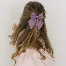 Hair Clip Cotton Bows For Girls Hair Barrettes And Etsy Pink Hair Clips Bow Hairstyle Kids Hairstyles Girls