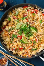 Chicken Pad Thai Recipe Yummly Recipe Recipes Food Cooking Recipes