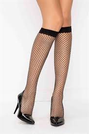 Penti Klasik File Desenli Pantolon Corabi Black Fishnets Knee High Socks High Socks