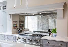 Mirror works with most colorways. Backsplash Behind The Stove Kitchen Design Mirror Backsplash White Cabinets