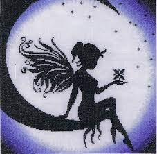Fairy silhouette cross stitch patterns free. Fairy On The Moon Cross Stitch Kit By Lanarte
