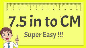 7 5 Inches To Cm Super Easy Youtube