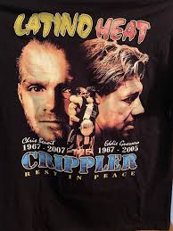 Rare Vintage WWF WWE Chris Benoit Eddie Guerrero Memorial Rap T Shirt XL