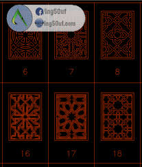 مجموعة بلوكات زخارف اسلامية Bloc اوتوكاد Dwg