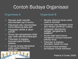 Dan james g.hunt (1991:340) mengatakan bahwa: Contoh Kasus Budaya Organisasi Dalam Perusahaan Barisan Contoh