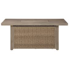 4.5 out of 5 stars 8. Signature Design By Ashley Beachcroft Rectangular Fire Pit Table Wayside Furniture Outdoor Fire Pits
