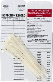 Maybe you would like to learn more about one of these? Nmc 25 Qty 1 Pack 3 High X 6 Long Fire Extinguisher Recharge Inspection Record English Safety Facility Inspection Tag 63371819 Msc Industrial Supply