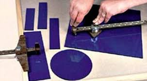 Bande De Glastar Et Coupe Cercle Vitrail Verre Coupe Verre Coupe Cercle Coupe Droites Repetitives Outil Mosaic Glass Mosaic Supplies Stained Glass Studio