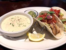 They are known for their seafood and latin american dishes. Fish Tacos With Seafood Chowder Lunch Special Picture Of Bahama Breeze Woodbridge Tripadvisor
