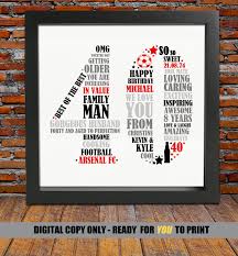 I also wanted to share these printables for free, as they were such a big hit at the party. Gifts For Men Turning 40