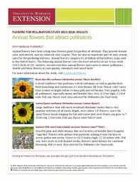 Even a small backyard garden can make a. Flowers For Pollinators Study 2015 2018 Results Annual Flowers That Attract Pollinators