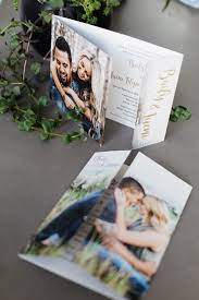 Folding Wedding Invitations With Couples Pictures Folded Wedding Invitation Popular Wedding Invitations Wedding Invitations With Pictures