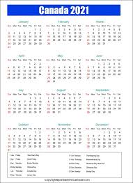 As always this 2021 calendar with american holidays is easy to print, easy to edit, and easy to look at it. Canada Calendar 2021 With Holidays Free Printable Template Printable The Calendar In 2021 Canada Calendar Holiday Calendar Printable Holiday Calendar