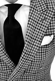 Black And White Suit Mens Custom Made To Measure Black White Checkered Jpg 344 500 Well Dressed Men Mens Outfits Gentleman Style