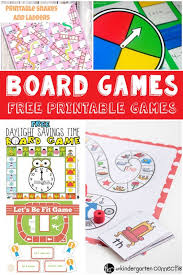 Math board games for kindergarten. Fun And Free Printable Board Games Itsybitsyfun Com