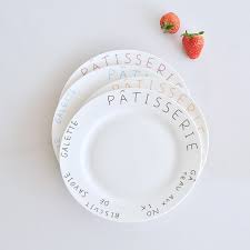 French Western Creative Font B Printing B Font Plates Font B Crockery B Font Dessert Dish Santos Imports Catering Supplies
