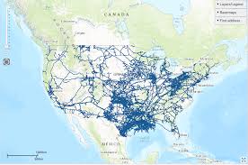 Data includes interstate trunk lines and selected intrastate lines. Critical Infrastructure Oil And Gas Pipelines The Lyncean Group Of San Diego