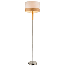 Lighten your living space and add retro or contemporary finishing touches with a striking floor lamp. With A Pull Switch Floor Lamp Libba Cream Wood Lights Co Uk