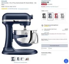 Kitchenaid artisan series stand mixer black friday deals. Black Friday Deal Now Kitchenaid Pro 5 Plus Stand Mixer 199