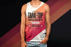 Download Men Tank Top Mockups Graphics Youworkforthem