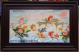 Thần linh là linh hồn vũ trụ; Tranh Sá»© Ä'áº¯p Ná»•i Ca Chep VÆ°á»£t VÅ© Mon G156 Sieu Thá»‹ Tranh Ä'áº¹p
