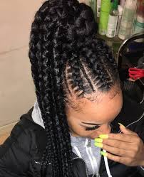Follow Erikankansah For More Hair Ponytail Styles Box Braids Hairstyles For Black Women Natural Hair Ponytail