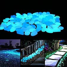 Dampen the stone pack by spraying it lightly with a garden hose or watering can. Amazon Com Unime Glow In The Dark Garden Pebbles Stones For Yard And Walkways Decor Diy Decorative Luminous Stones In Blue 100 Pcs Garden Outdoor