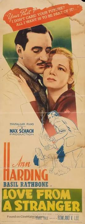 Love from a Stranger (1937) movie poster