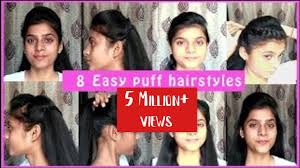 Japanese beauty site 'kamimado' has compiled 65 super simple and conveniently quick hairstyles, each. 8 Easy Puff Hairstyles 1 Min Perfect Puff Everyday Hairstyles For School College Work Youtube