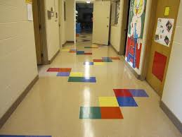 Commercial Vct Vinyl Composite Tile In A Daycare Vloeren
