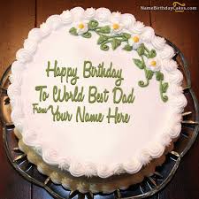 Special Birthday Cake Wishes Images Write Name On Beaututiful Birthday Cake For Father Happy Birthday Wishes Dad Birthday Cakes Happy Birthday Cake Pictures Birthday Cake For Father